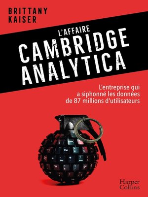 cover image of L'affaire Cambridge Analytica
